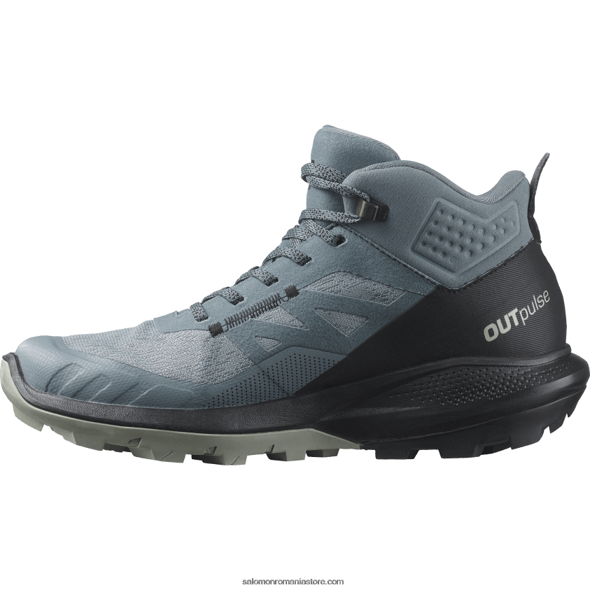 Salomon vreme furtunoasă/negru/fier forjat cizme de drumetie dama - outpulse mid gore-tex 6D8X2J1116