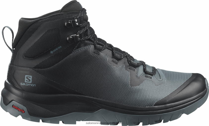 Salomon vreme furtunoasă/negru/trooper cizme de drumeție damă - vaya mid gore-tex 6D8X2J1283