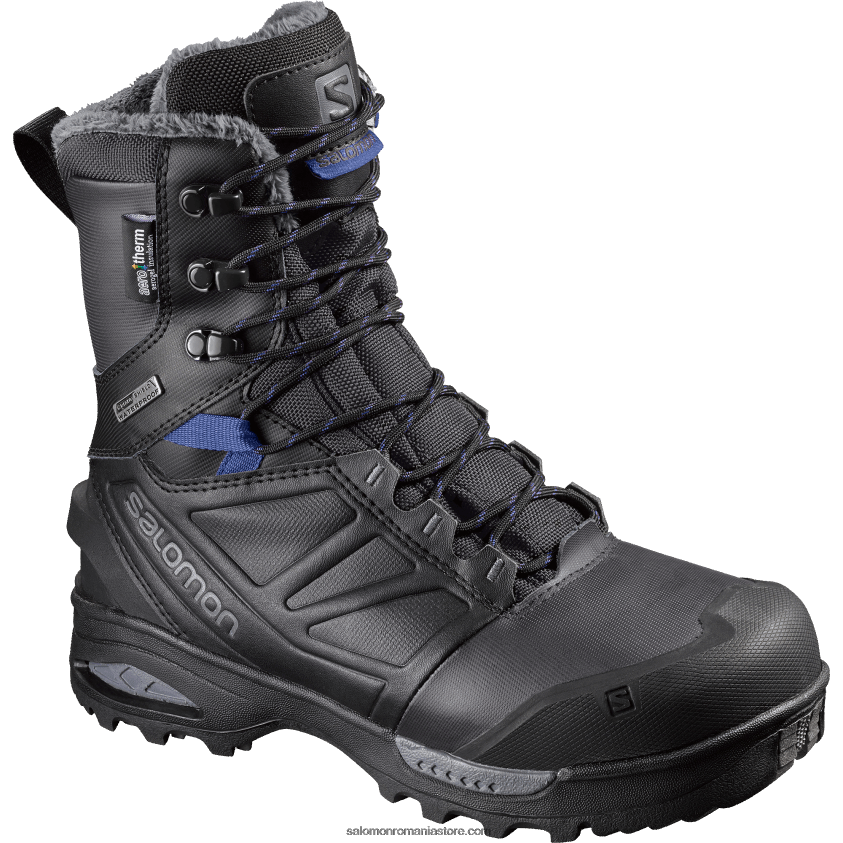 Salomon fantomă/negru/amparo albastru cizme de iarna dama - toundra pro clima waterproof 6D8X2J783
