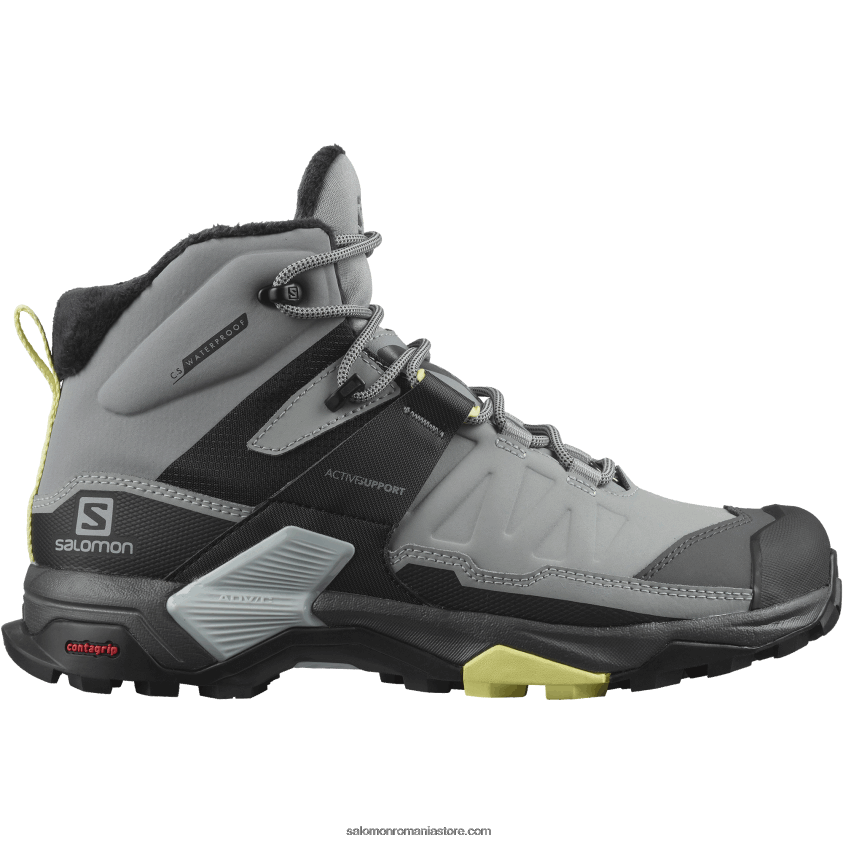 Salomon monument/negru/charlock cizme de iarna dama - x ultra 4 mid winter thinsulate clima waterproof 6D8X2J786