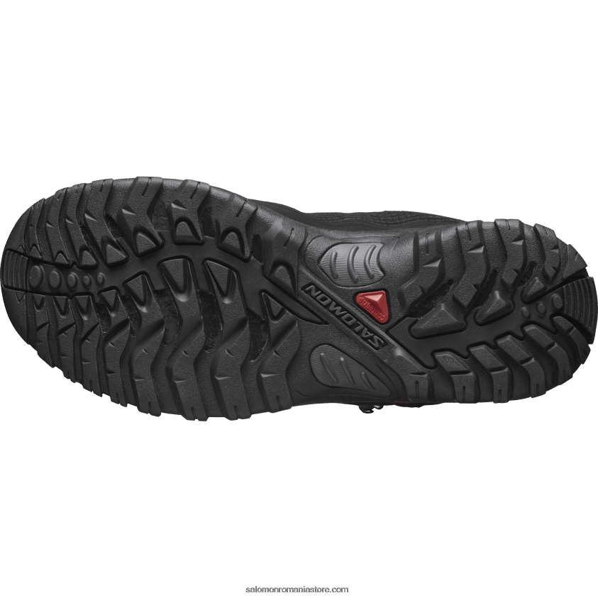 Salomon negru/abanos/degustare de vin cizme de iarna dama - shelter clima waterproof 6D8X2J782