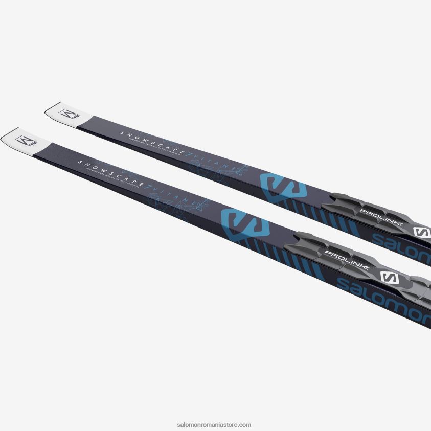 Salomon l409352pm+ pachet de schi nordic clasic pentru femei - snowscape 7 vitane (și prolink auto) 6D8X2J1334