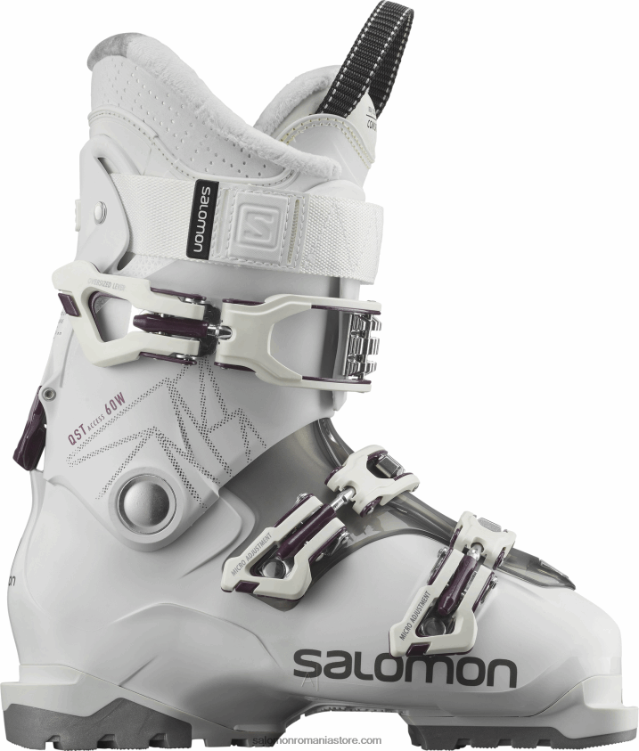 Salomon alb/antracit translucid/burgundy cizme all-mountain dama - qst access 60 6D8X2J1041