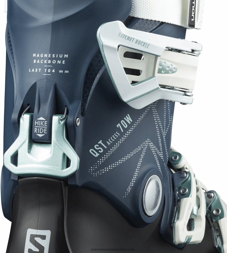 Salomon albastru petrol/alb/ca mare cizme all-mountain dama - qst access 70 6D8X2J1043