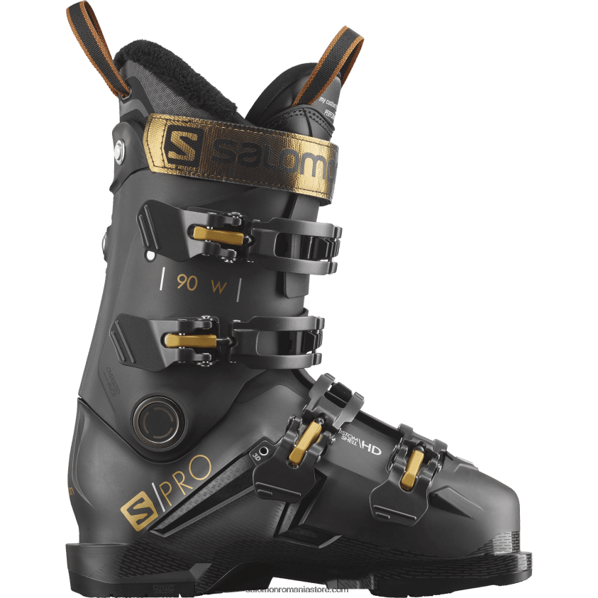 Salomon belluga metalizat/negru/cupru metalic schiuri de pistă pentru femei - s/pro mv 90 6D8X2J1031