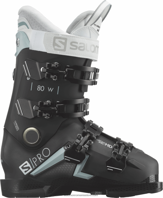 Salomon negru/albastru sterling/alb ghete pe pista dama - s/pro mv 80 cs 6D8X2J1042