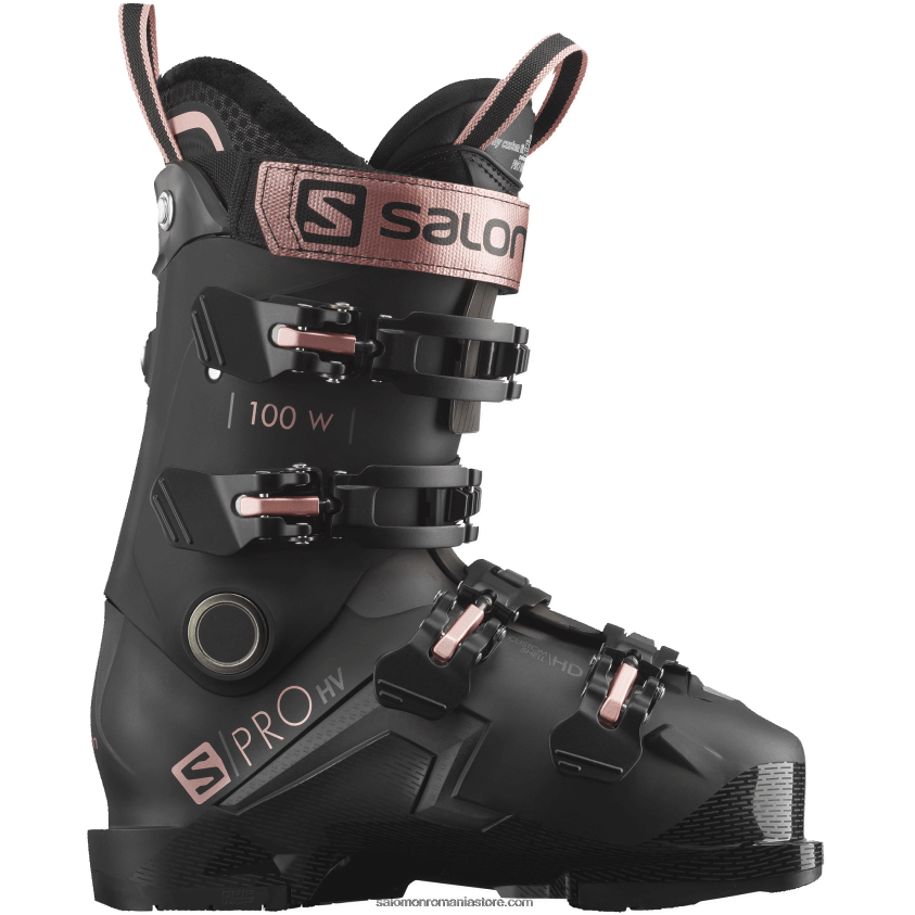 Salomon negru/aur roz/belluga cizme de pe pista dama - s/pro hv 100 6D8X2J1033