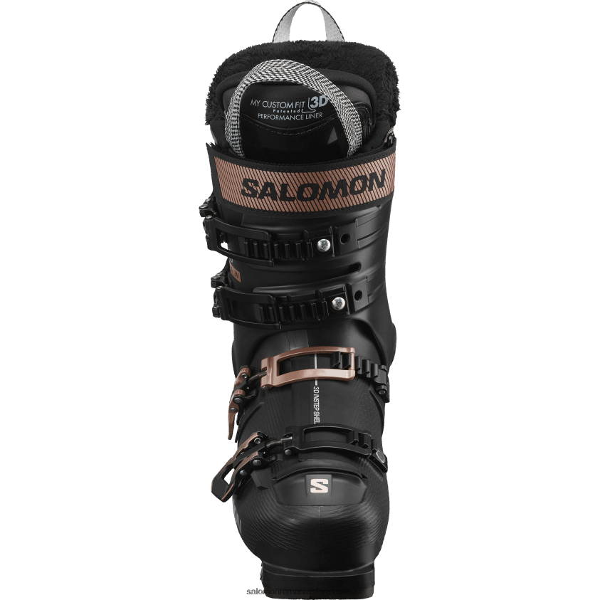 Salomon negru/roz aur metalic/argintiu cizme de pe pista dama - s/pro alpha 90 6D8X2J1029