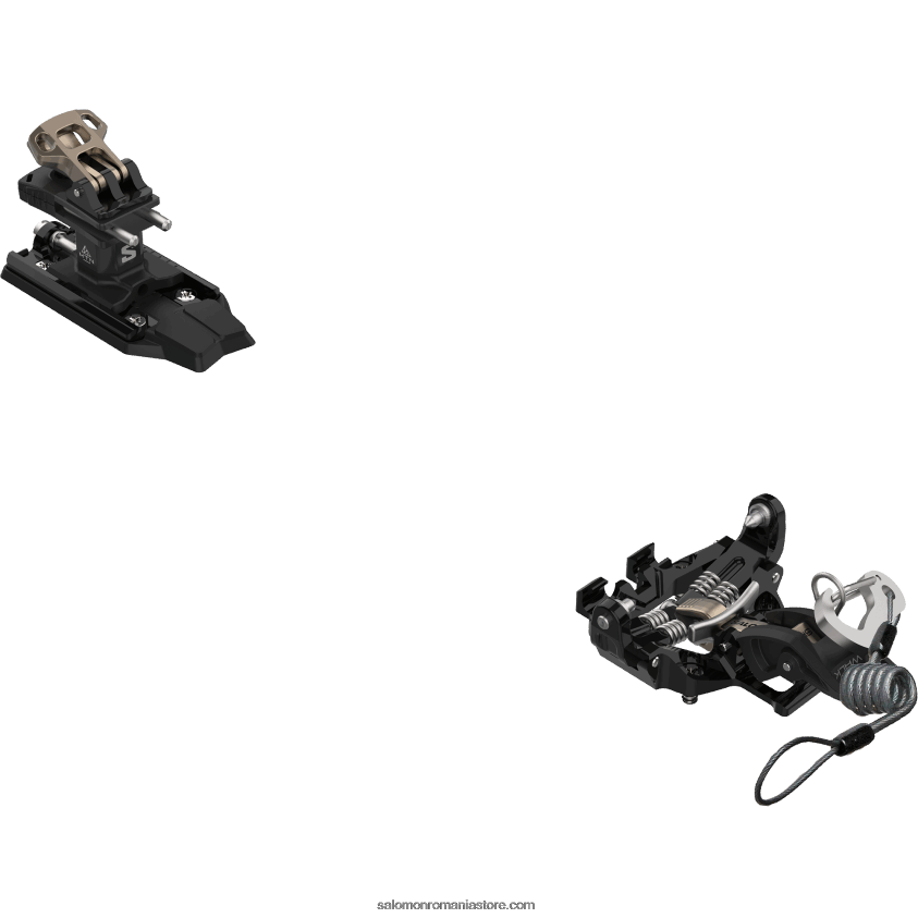 Salomon negru/titan legături de turism pentru femei - mtn pure 6D8X2J1059