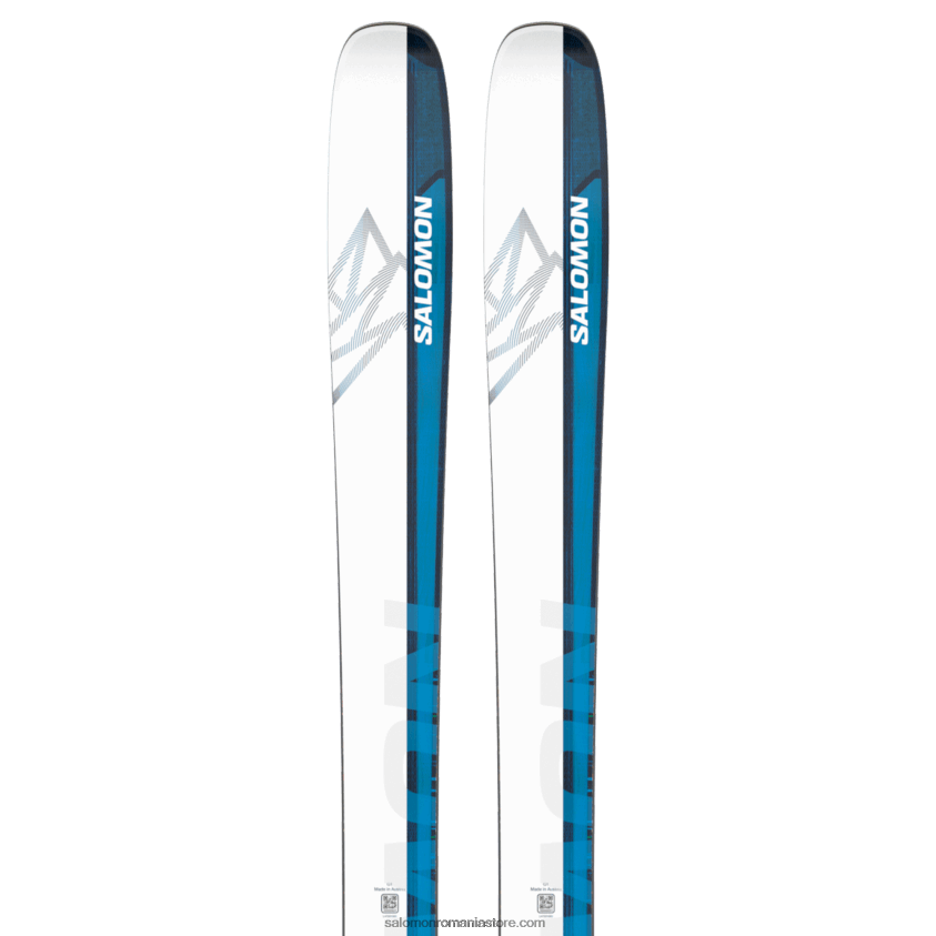 Salomon alb/albastru de cursă/albastru de proces schiuri freeride pentru femei - qst echo 106 6D8X2J1006