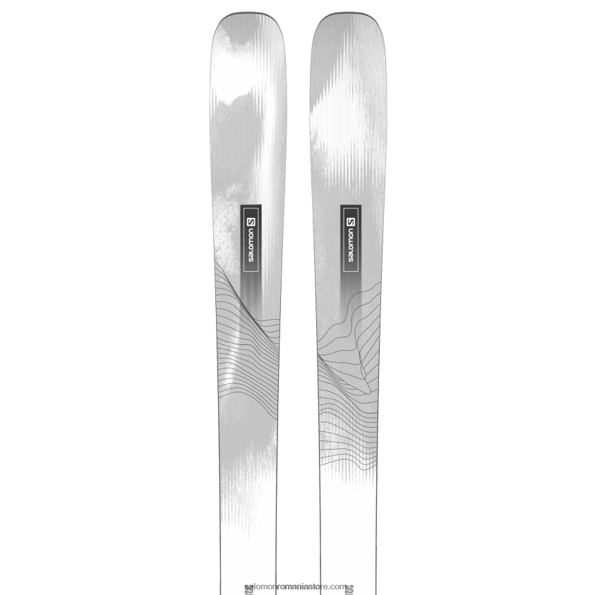 Salomon alb negru schiuri all-mountain pentru femei - poziție 94 6D8X2J1002