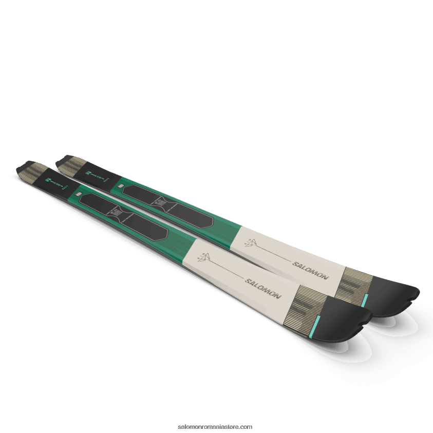 Salomon albastru aruba/zi ploioasă/negru schiuri de turism pentru femei - mtn 86 pro 6D8X2J1011