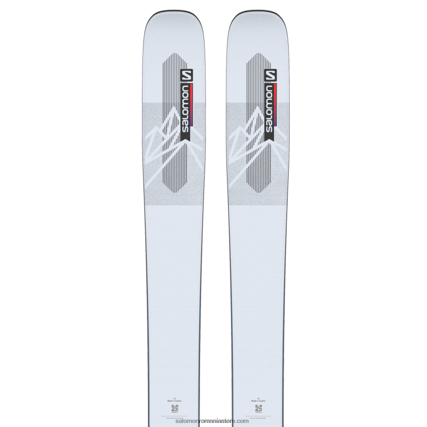 Salomon albastru iluzie/roșu/albastru de proces schiuri all-mountain pentru femei - qst blank 6D8X2J1000