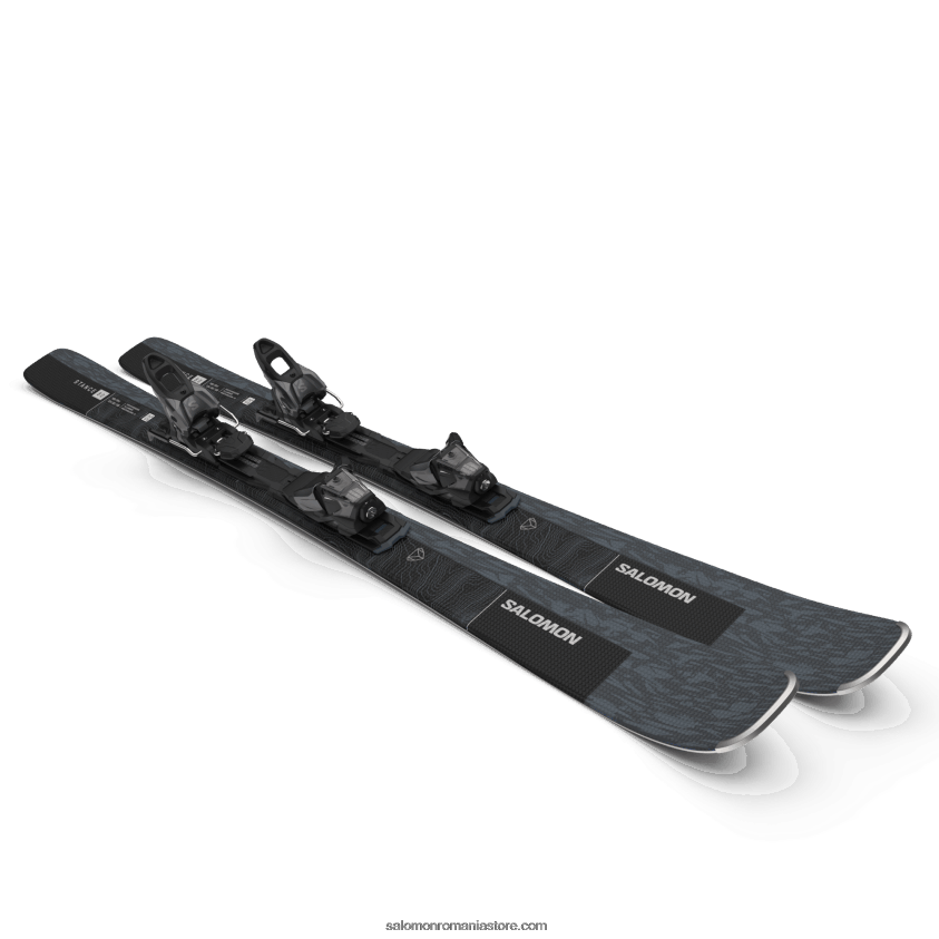 Salomon bering sea metalic/negru/argintiu pachet de schi all-mountain pentru femei - poziție 80 (și m11) 6D8X2J1026
