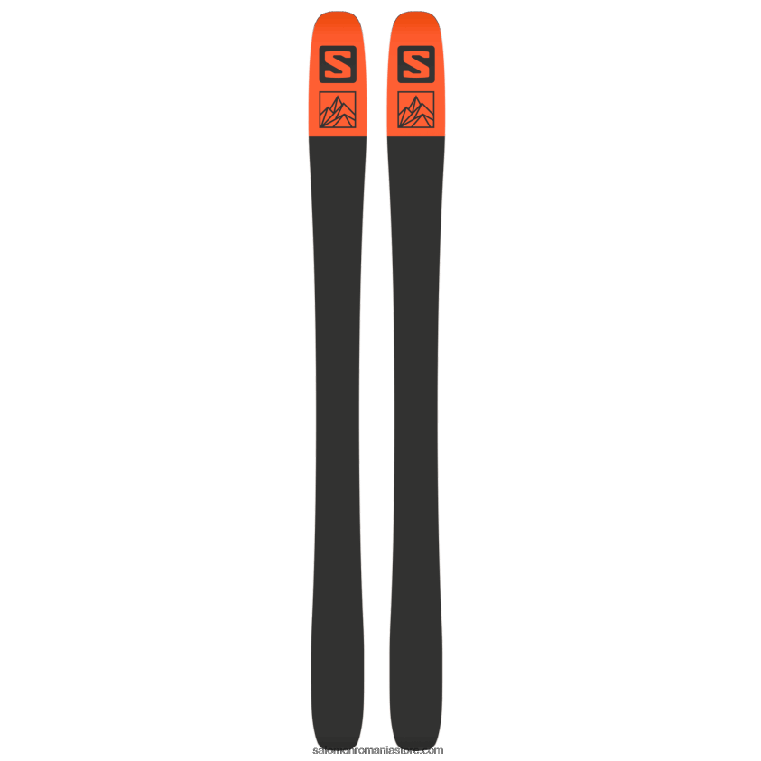 Salomon copen albastru/flama/negru schiuri all-mountain pentru femei - qst 98 6D8X2J1014