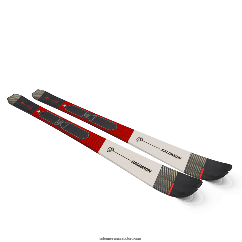 Salomon coral neon/zi ploioasă/negru schiuri de turism pentru femei - mtn 80 pro 6D8X2J1009