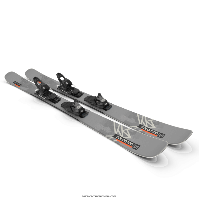 Salomon gri furtună/negru/ flacără pachet schi freestyle pentru femei - qst spark (și m10) 6D8X2J1018