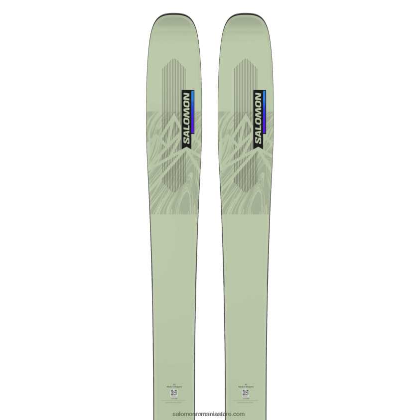Salomon muschi alb/violet amurg/negru schiuri all-mountain pentru femei - qst lumen 98 6D8X2J1286