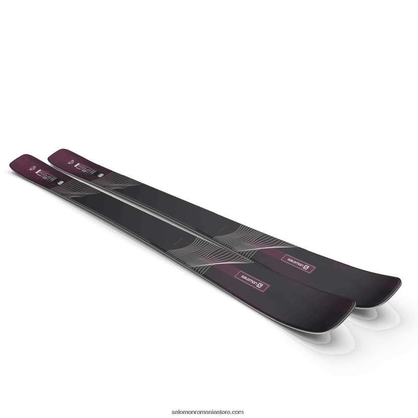 Salomon negru/bordeau schiuri all-mountain pentru femei - poziție 84 6D8X2J1003