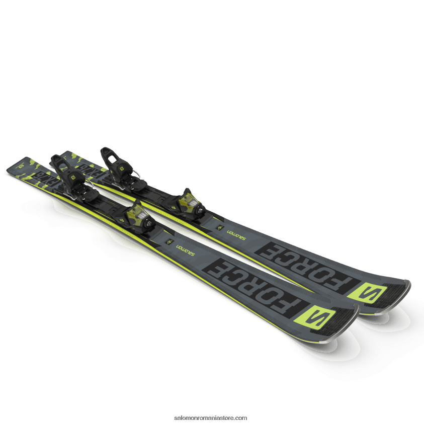 Salomon negru/pastel neon lime 1/castelrock Pachet schi pe pistă pentru femei - s/force fx.76 (și m11) 6D8X2J1015