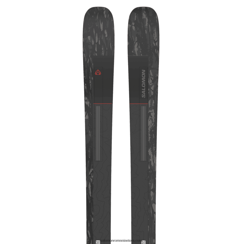 Salomon negru/rosu schiuri all-mountain pentru femei - poziție 102 6D8X2J1017