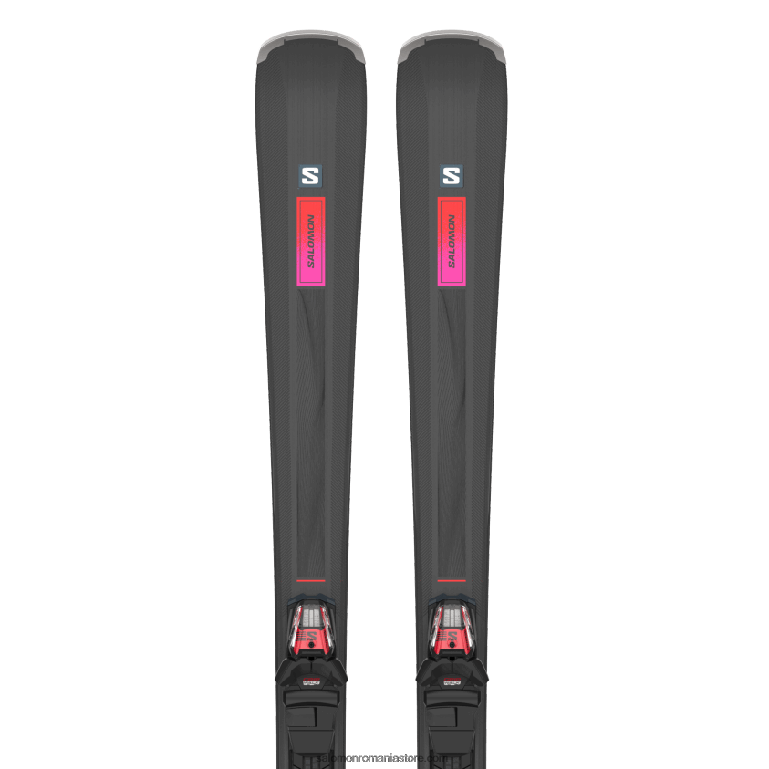 Salomon prune negre/roșii/zahăr pachet schi pe pistă pentru femei - s/max n 6 xt (și m10) 6D8X2J1022