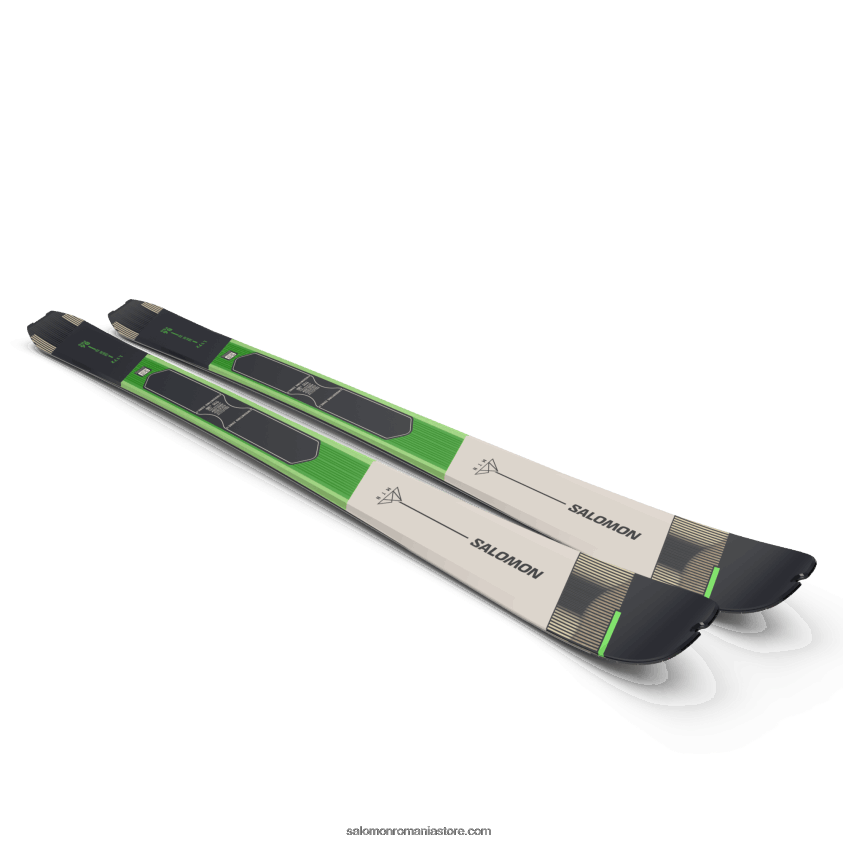 Salomon verde neon pastel 1/zi ploioasă/negru schiuri de turism pentru femei - mtn 86 pro 6D8X2J1010