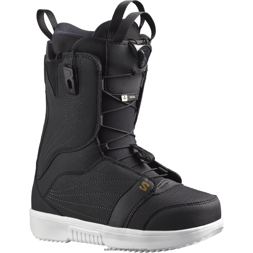 Salomon negru/alb/auriu cizme snowboard dama - perla 6D8X2J1324