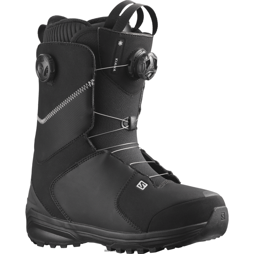 Salomon negru argintiu cizme snowboard dama - kiana dual boa 6D8X2J1316