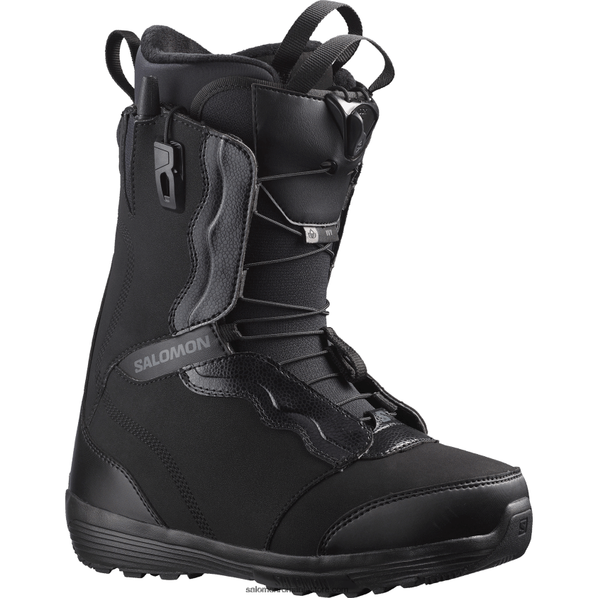 Salomon negru/asfalt cizme snowboard dama - iedera 6D8X2J1323