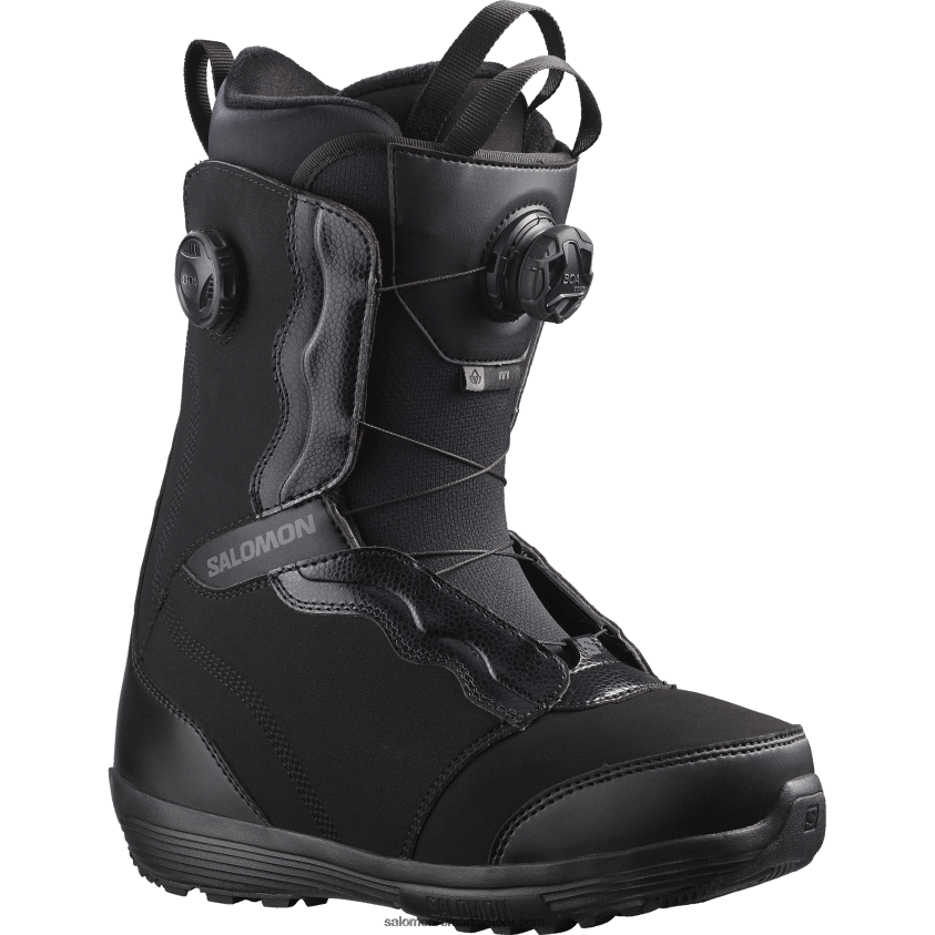 Salomon negru/gri castlerock cizme snowboard dama - ivy boa sj boa 6D8X2J1312