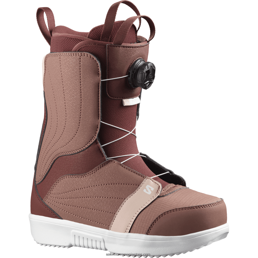 Salomon roz praf/visiniu/roz deschis cizme snowboard dama - boa perla 6D8X2J1318