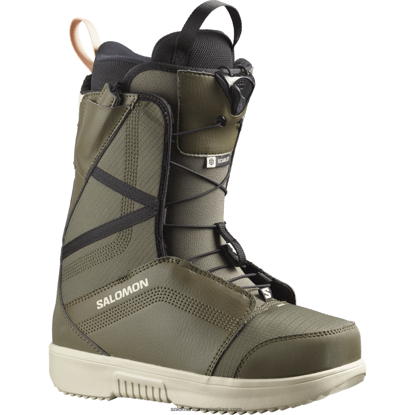 Salomon verde armată-x/zi ploioasă/negru cizme de snowboard dama - stacojiu 6D8X2J1421