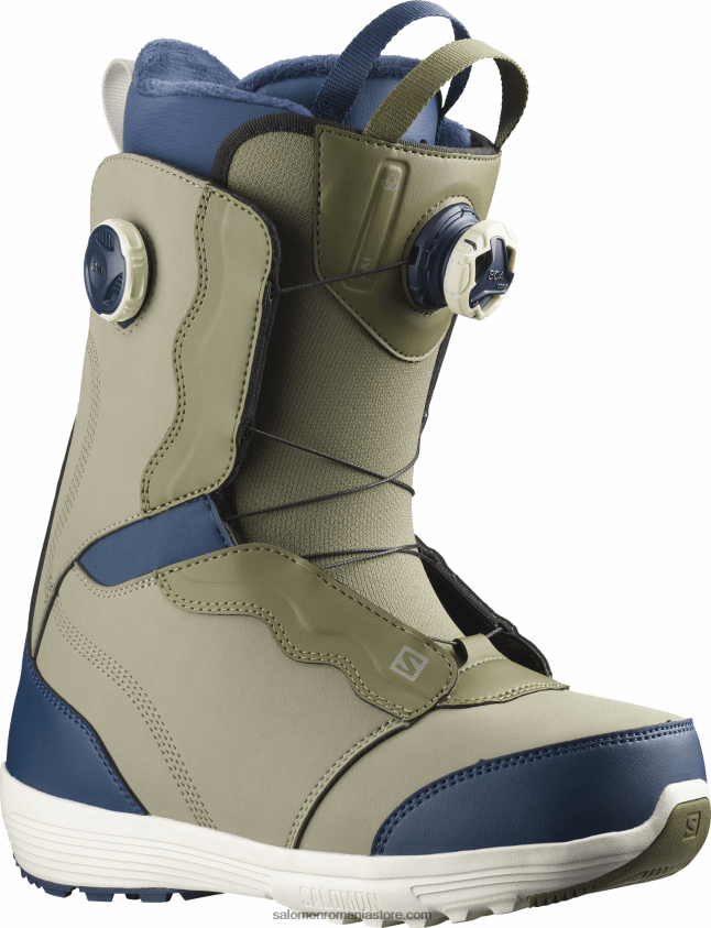 Salomon vetiver/verde lichen profund/albastru însemne cizme snowboard dama - ivy boa 6D8X2J1321
