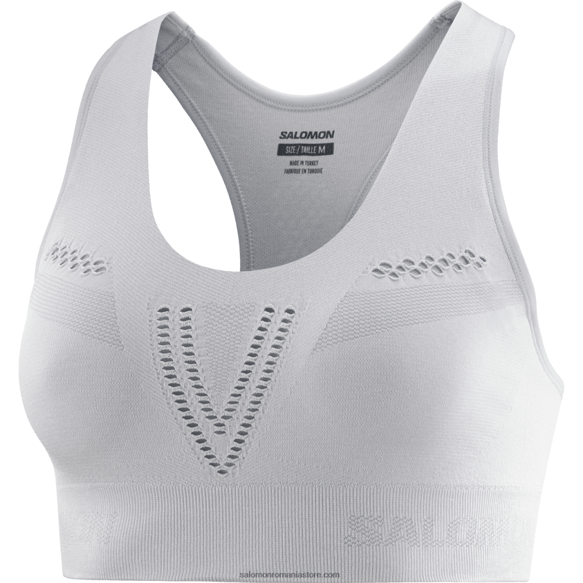 Salomon ciuperca de stridii/erica sutien sport pentru damă - mișcare esențială fără cusături 6D8X2J941