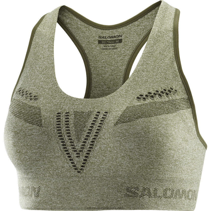 Salomon frunză de strugure/erica sutien sport pentru damă - mișcare esențială fără cusături 6D8X2J938