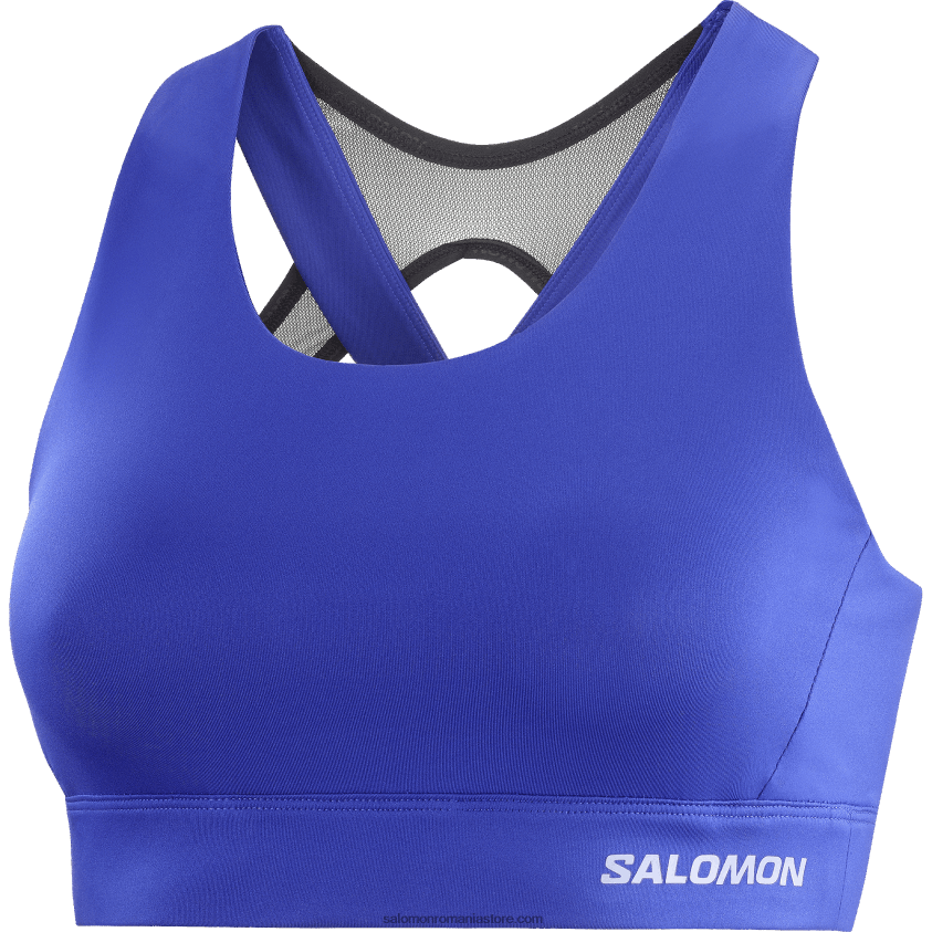 Salomon naviga pe web/negru adânc sutien sport dama - cross run 6D8X2J934