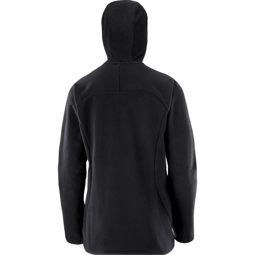 Salomon negru adânc jachetă cu strat intermediar damă - outline polartec 6D8X2J861