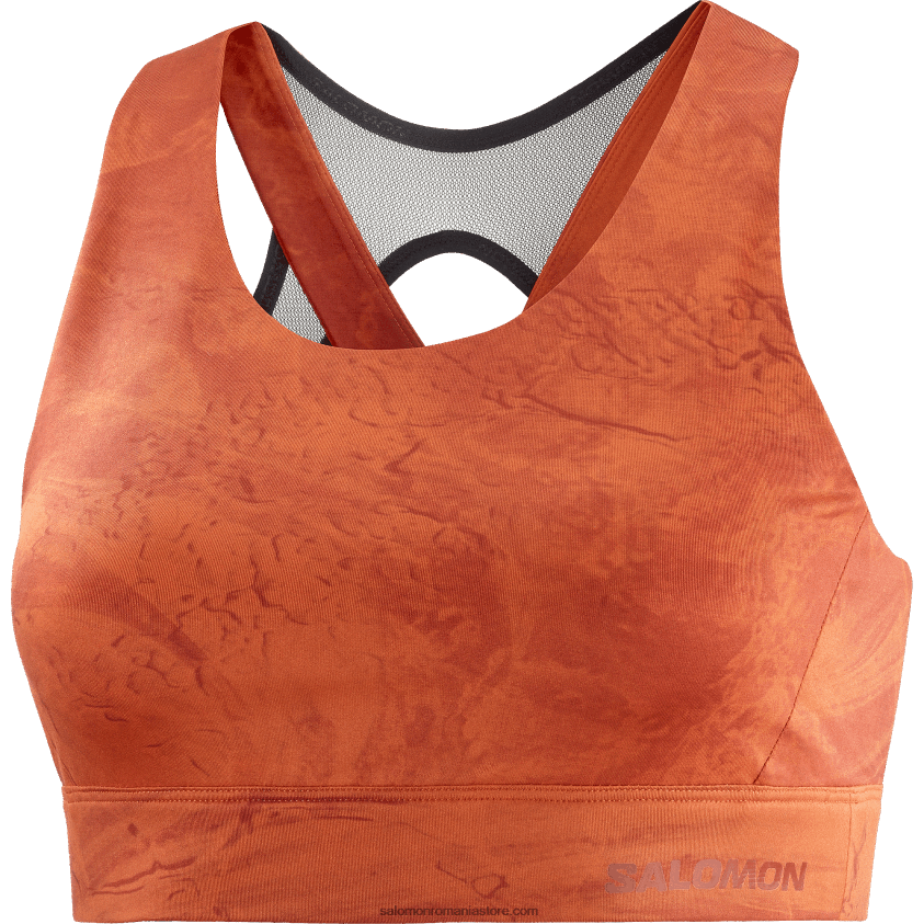 Salomon ocru ars/henna ars/ao sutien sport dama - cross run 6D8X2J933