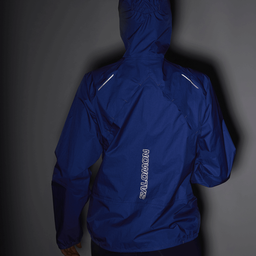 Salomon albastru nautic jachetă shell de damă - impermeabilă bonatti 6D8X2J842