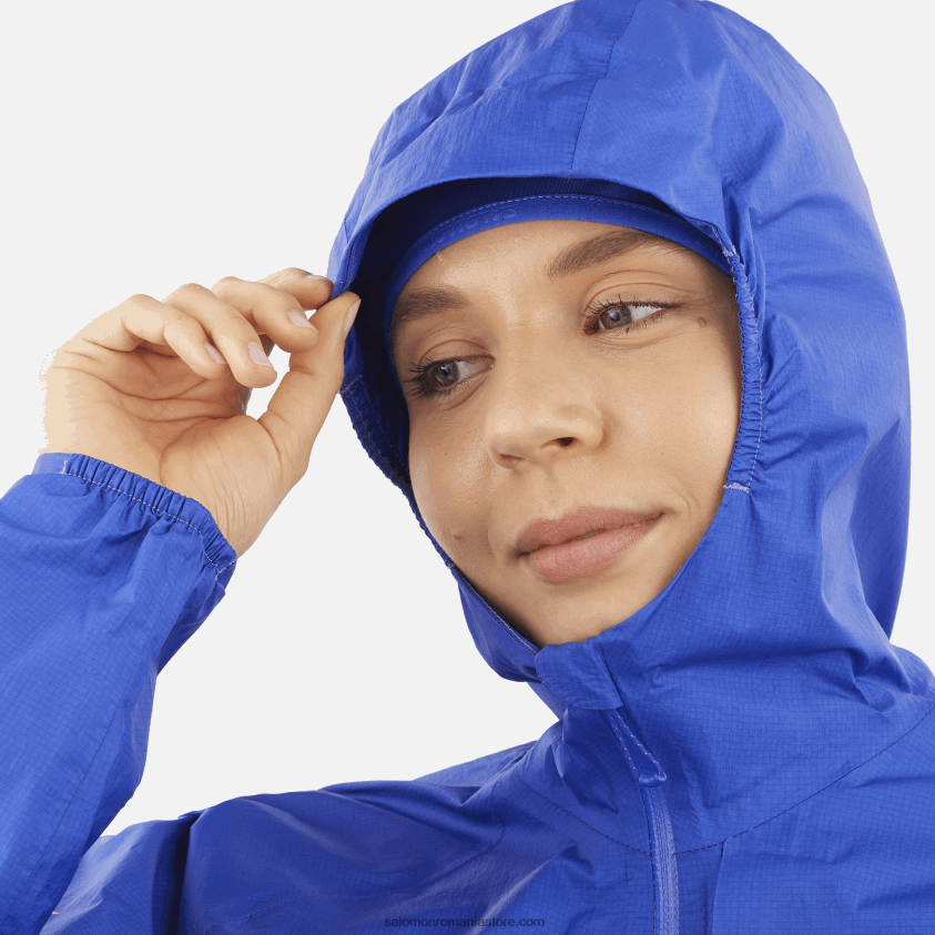 Salomon albastru nautic jachetă shell de damă - impermeabilă bonatti 6D8X2J842