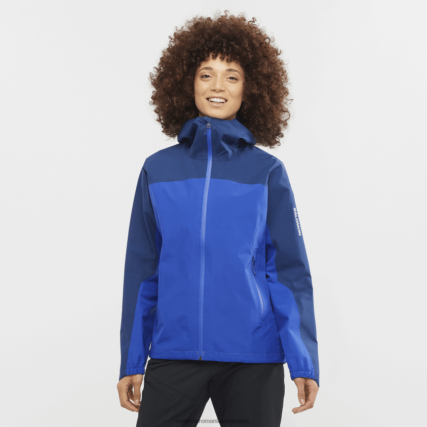 Salomon bujor albastru nautic/marin jacheta shell dama - outline gore-tex 2.5l 6D8X2J847