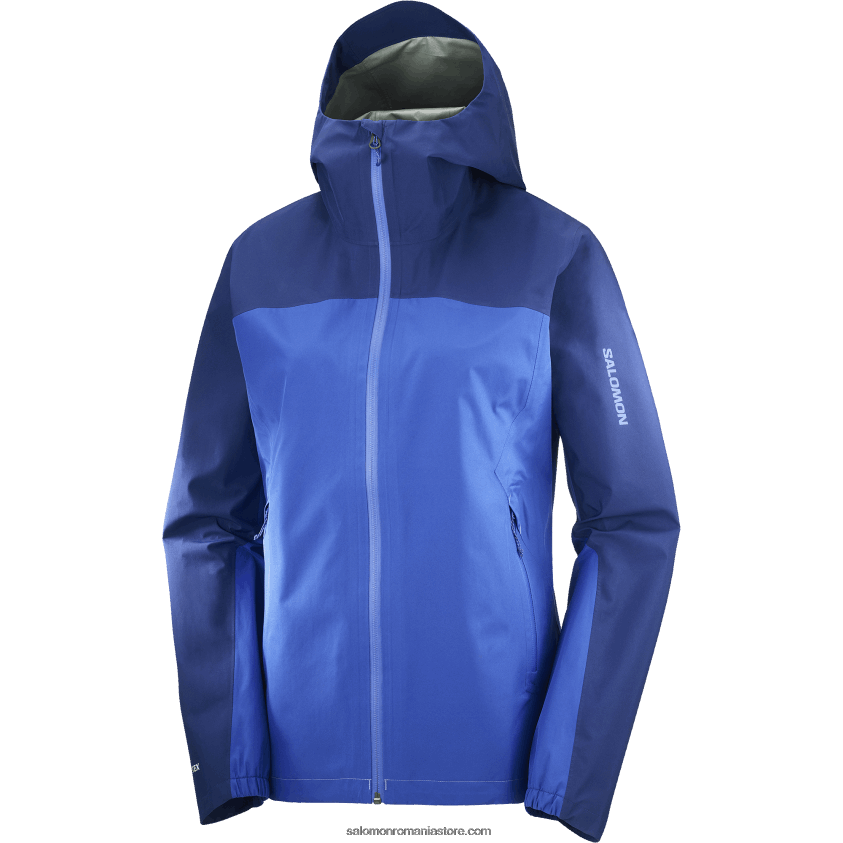 Salomon bujor albastru nautic/marin jacheta shell dama - outline gore-tex 2.5l 6D8X2J847