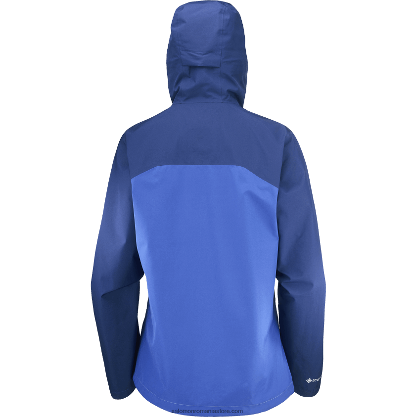 Salomon bujor albastru nautic/marin jacheta shell dama - outline gore-tex 2.5l 6D8X2J847