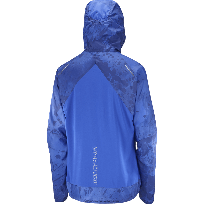 Salomon bujor bleumarin/albastru nautic/ao jachetă de vânt damă - bonatti cross wind 6D8X2J857