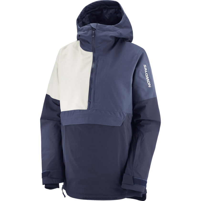 Salomon cer de noapte/dispoziție indigo/plaza taupe anorac izolat de damă - fără dramă 6D8X2J858