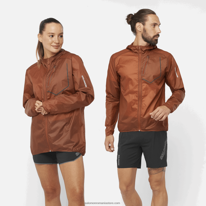 Salomon henna ars/ibis stacojiu jachetă de vânt damă - bonatti aero wind 6D8X2J850