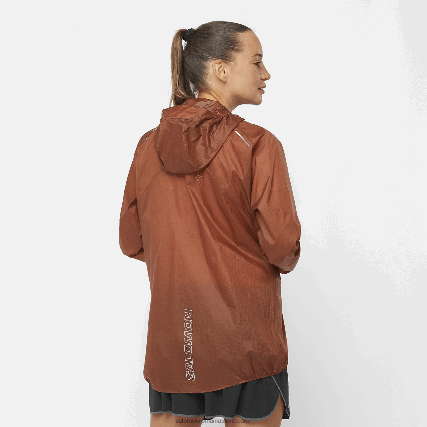 Salomon henna ars/ibis stacojiu jachetă de vânt damă - bonatti aero wind 6D8X2J850