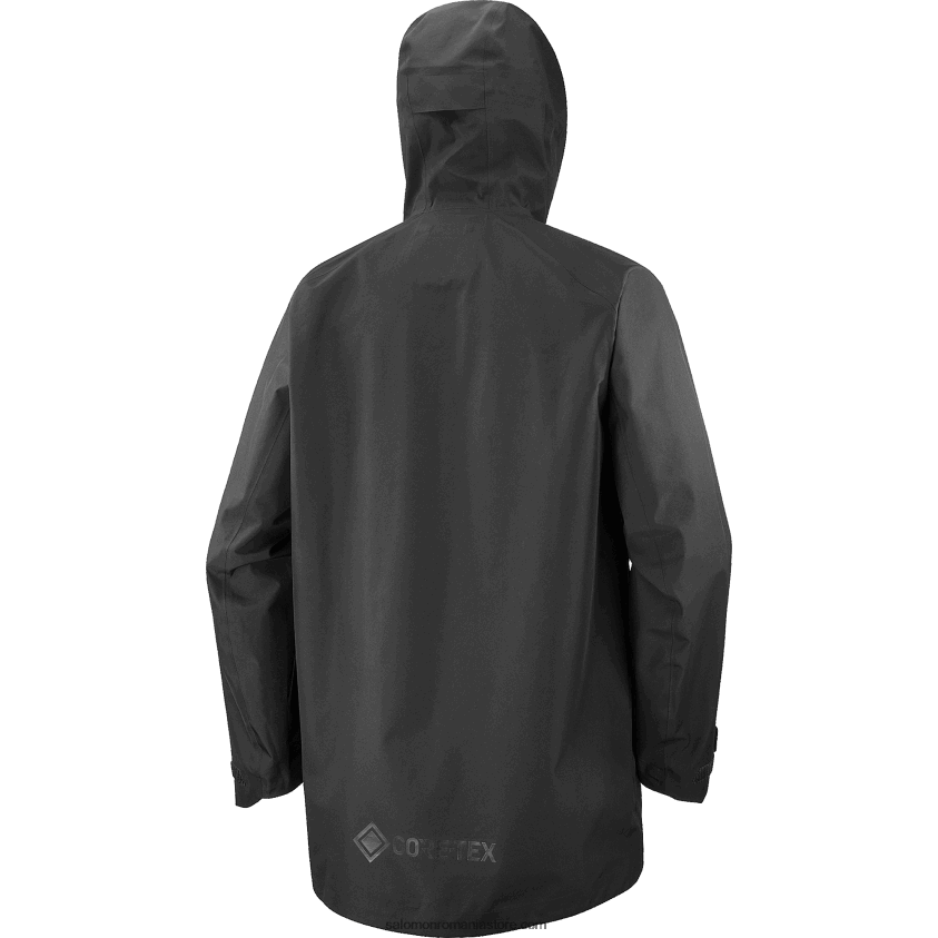 Salomon negru adânc jachetă shell de damă - gore-tex esențial 6D8X2J831