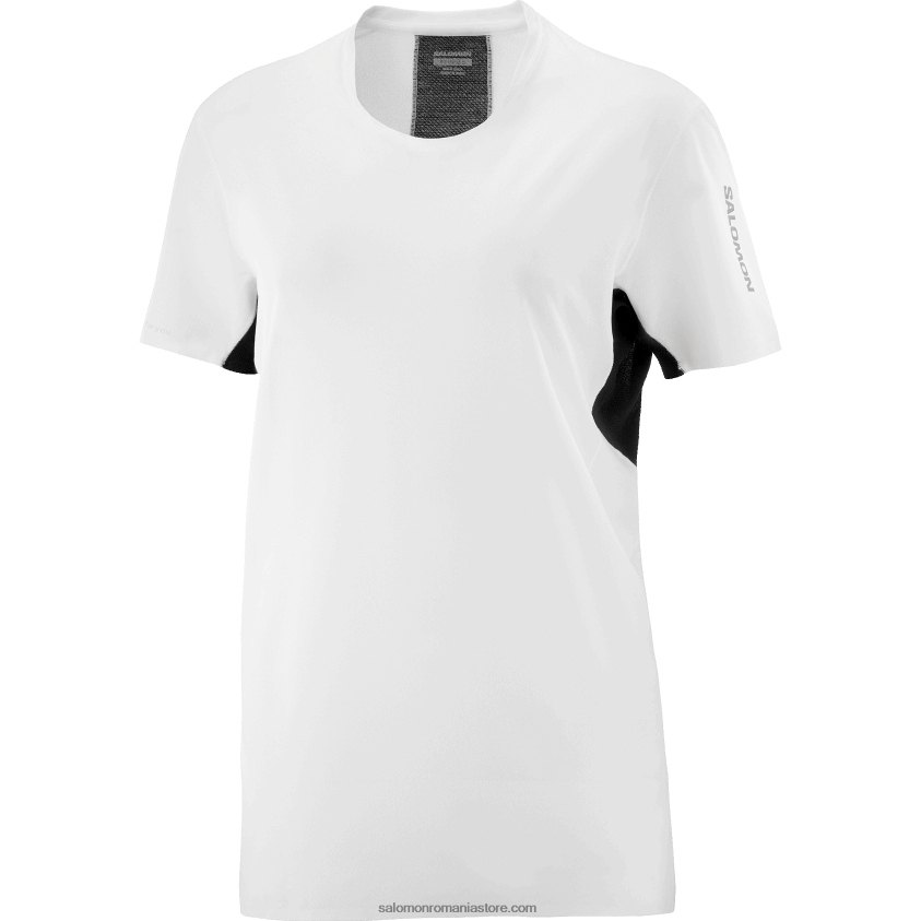 Salomon alb/negru adânc tricou dama cu maneca scurta - shortney 6D8X2J911